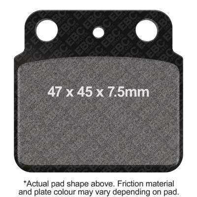 EBC Motorcycle Brakes - EBC Motorcycle Brakes FA137R R Series Heavy Duty Sintered Pads