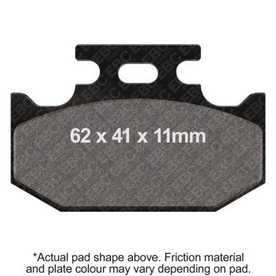 EBC Motorcycle Brakes - EBC Motorcycle Brakes FA152/2X Carbon X Pads for Enduro/MX Bikes