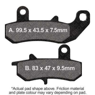 EBC Motorcycle Brakes - EBC Motorcycle Brakes FA157X Carbon X Pads for Enduro/MX Bikes for 90-93 DR650S