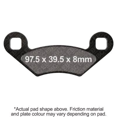 EBC Motorcycle Brakes - EBC Motorcycle Brakes FA159X Carbon X Pads for Enduro/MX Bikes