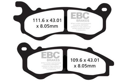 EBC Motorcycle Brakes - EBC Motorcycle Brakes SFA603HH SFAHH Sintered Scooter Series Pads