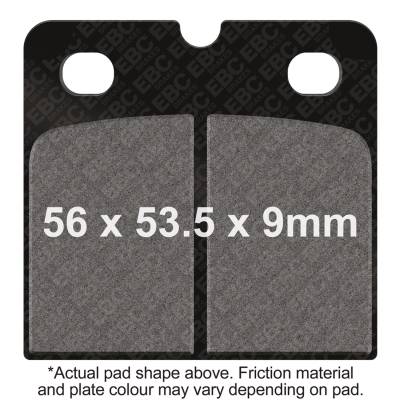 EBC Motorcycle Brakes - EBC Motorcycle Brakes FA18HH Double-H Sintered Pads