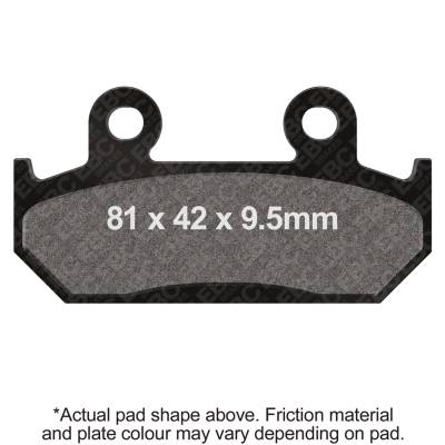 EBC Motorcycle Brakes - EBC Motorcycle Brakes FA203HH Double-H Sintered Pads for 91-94 CBR600F F2