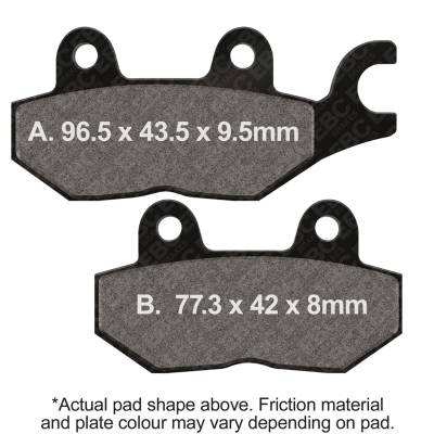 EBC Motorcycle Brakes - EBC Motorcycle Brakes FA215/2HH Double-H Sintered Pads