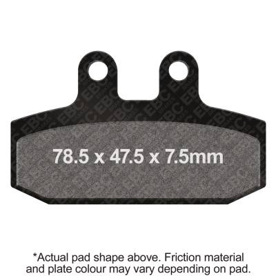 EBC Motorcycle Brakes - EBC Motorcycle Brakes FA256HH Double-H Sintered Pads