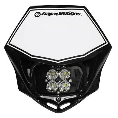 Baja Designs - Baja Designs 557001BK Motorcycle Squadron Sport D/C Headlight Kit w/Shell