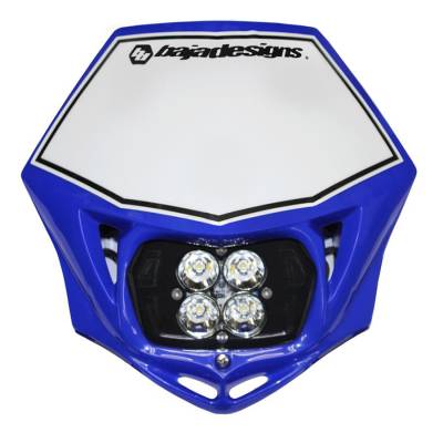 Baja Designs - Baja Designs 557001BU Motorcycle Squadron Sport D/C Headlight Kit w/Shell