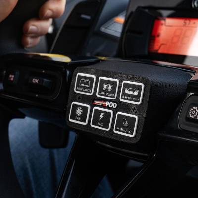 sPOD - sPOD 870137 Mini6 Steering Wheel Mount Kit for Can-Am Maverick R