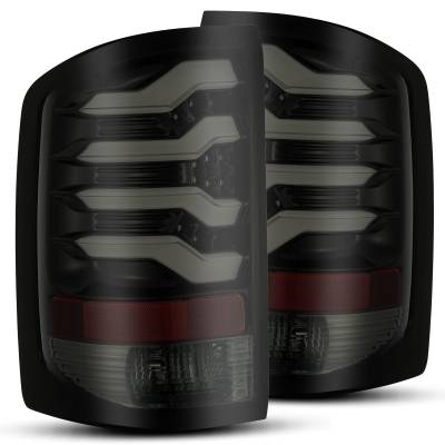 AlphaRex - AlphaRex 630010 Jet Black LED Taillights 14-18 GMC Sierra 1500/2500HD/3500HD
