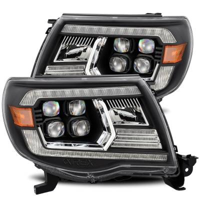 AlphaRex - AlphaRex 880742 Black LED Projector Headlights for 05-11 Toyota Tacoma