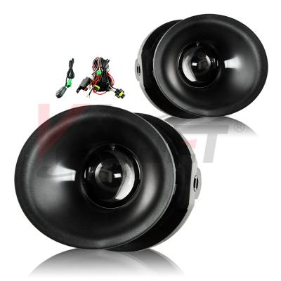 Winjet - Winjet CFWJ-0506-C Clear Fog Lights w/Wiring Kit for 15-16 Dodge Challenger