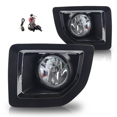 Winjet - Winjet CFWJ-0428-C Clear Fog Lights w/Wiring Kit for 15-16 GMC Sierra 2500