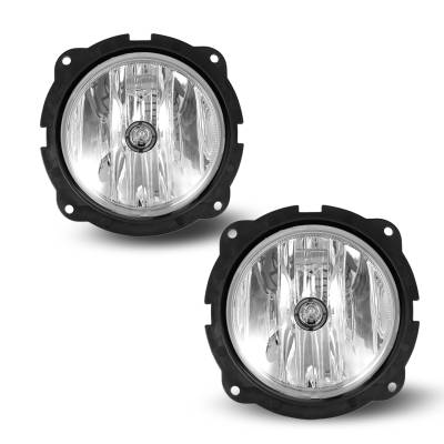 Winjet - Winjet CFWJ-0444-C Clear Fog Lights w/Wiring Kit for 07-12 Ford Escape