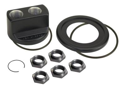 Derale - Derale 35747 Premium Universal Engine Spin-On Adapter w/-10AN O-Ring Ports