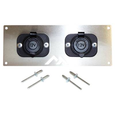 RT Offroad - RT Offroad RT29009 2 Power Sockets Switch Plate Measures 8? x 3?