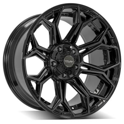 4PLAY - 4PLAY Wheels 4P83 20x10 5x5.0/5.5 -18mm Black/Machine 4P83-20100-5D55-18BBT