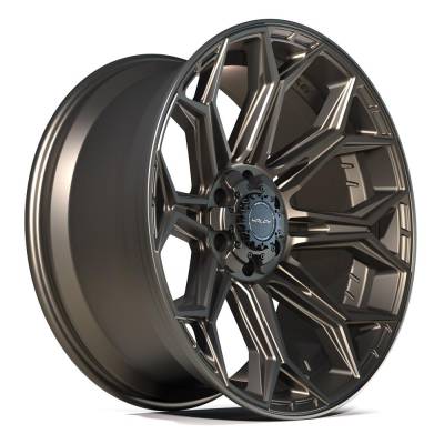 4PLAY - 4PLAY Wheels 4P83-22100-6D55-18BR 4P83 22x10 6x5.5/135 -18mm Bronze