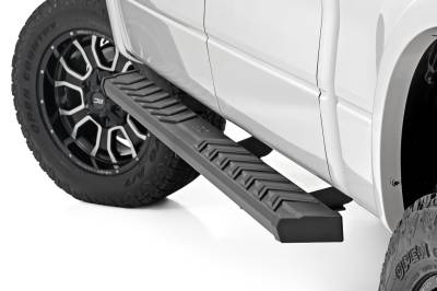 Rough Country Suspension Systems - Rough Country 41012 BA2 Side Step Bars for 09-14 Ford F150 Crew