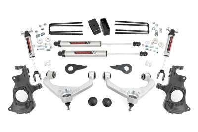 Rough Country Suspension Systems - Rough Country 97670 3.5" V2 Lift Kit w/OVLD for 11-19 Silverado/Sierra 2500/3500