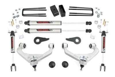 Rough Country Suspension Systems - Rough Country 97570 3.5" V2 Susp Lift Kit for 11-19 Silverado/Sierra 2500HD/3500