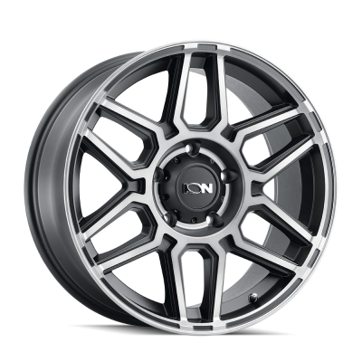 Ion Alloy - Ion Alloy 146-2981TM18 146 Series 20x9 8x6.5 18mm Matte Black/Machined Tint