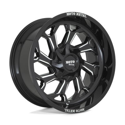 Moto Metal - Moto Metal MO99921067318N MO999 20x10 6x135/5.5 -18mm Gloss Black/Milled