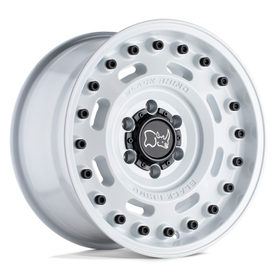 Black Rhino Hard Alloys - Black Rhino Wheels AXLE 17x9.5 6x5.5 -18mm Gloss White 1795AXL-86140W12