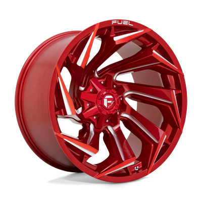 Fuel 1PC - Fuel Off Road D75422201847 D754 REACTION 22x12 8x180 -44mm Candy Red/Milled