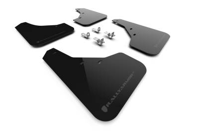 Rally Armor - Rally Armor MF81-UR-BLK-DGRY Black Mud Flap Dark Grey Logo