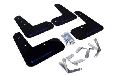 Rally Armor - Rally Armor MF23-UR-BLK/BL Black Mud Flap Blue Logo