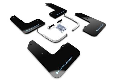 Rally Armor - Rally Armor MF57-UR-BLK/PBL Black Mud Flap Performance Blue Logo