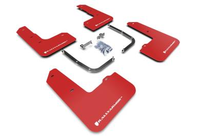 Rally Armor - Rally Armor MF57-UR-RD/WH Red Mud Flap White Logo