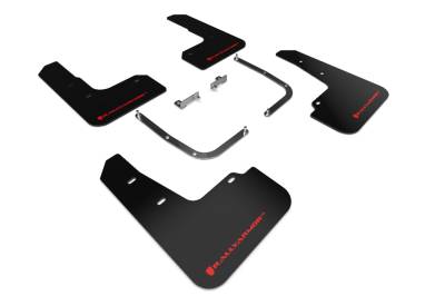 Rally Armor - Rally Armor MF58-UR-BLK/RD Black Mud Flap Red Logo