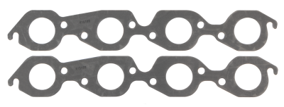SCE Gaskets - SCE Gaskets 413180 BBC SM Round Port Graph-Form 1/8 Thick Exhaust Gaskets