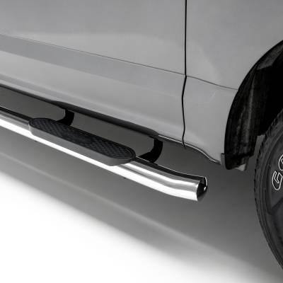 ARIES - ARIES S222023-2 4" Polished Stainless Oval Side Bars 22-25 Toyota Tundra CrewMax
