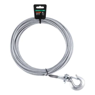 CURT - CURT 29461 50' Winch Cable w/Snap Hook 5600 lbs.