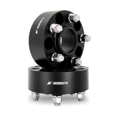 Mishimoto - Mishimoto MMWS-004-500BK 50mm Wheel Spacers 5x114.3 67.1CB M12x1.5 Black