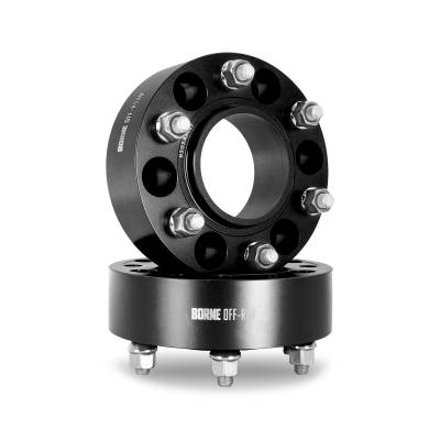 Mishimoto - Mishimoto BNWS-004-350BK 1.40" Black Wheel Spacers 6X139.7 106mm CB M12x1.5