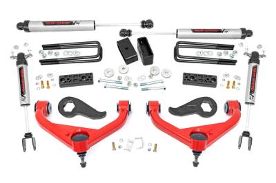Rough Country Suspension Systems - Rough Country 97770RED 3" V2 Lift Kit w/UCA for 20-26 Silverado/Sierra 2500/3500