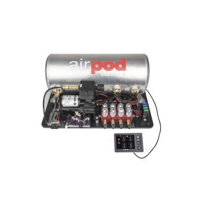 Ridetech - Ridetech 30514000 Suspension Control AirPod E5 3-Gal Single Comp 1/4" Valve