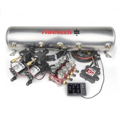 Ridetech - Ridetech 30534700 Suspension Control RidePro E5 5Gal Dual Comp 3/8" BigRed Valve