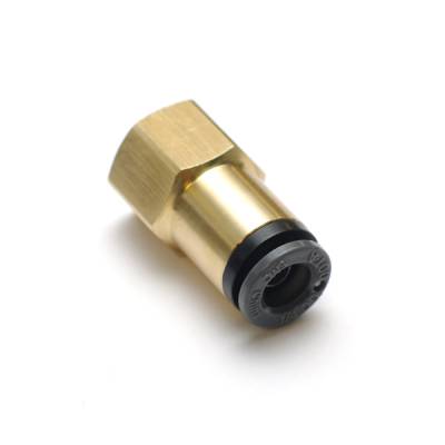 Ridetech - Ridetech 31952150 Push To Connect Fitting 1/4" Air Line 1/8" NPT Female Brass