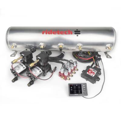 Ridetech - Ridetech 30534100 Suspension Control RidePro E5 5-Gal Dual Comp 1/4" Valve