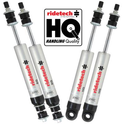 Ridetech - Ridetech 11570110 Front & Rear HQ Series Shock Kit for 53-62 Chevy C1 Corvette