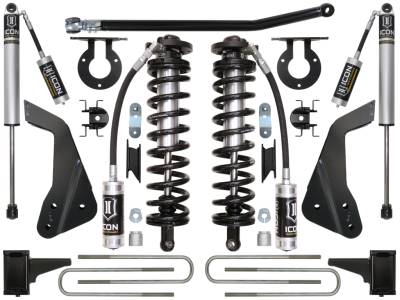 ICON Vehicle Dynamics - ICON K63121 Stage-1 4-5.5" Coilover Conversion Lift Kit for 08-10 Ford F250/F350