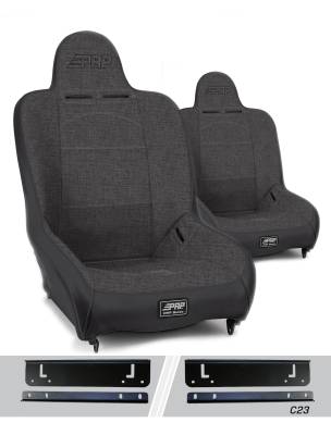 PRP - PRP A100110-C23-54 Premier High Back Seats Kit for 97-02 Jeep Wrangler TJ Pair