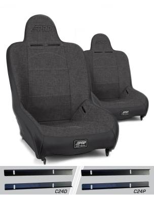 PRP - PRP A100110-C24-54 Premier High Back Seats Kit for 03-06 Jeep Wrangler TJ Pair