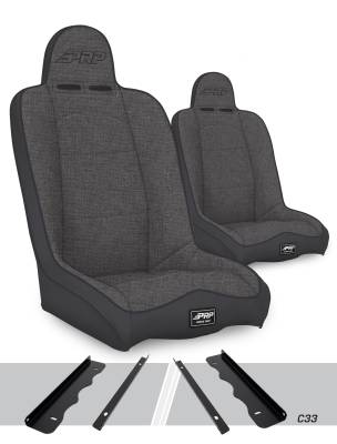 PRP - PRP A140110-C33-54 Daily Driver High Back Seats Kit for 95-01 Cherokee XJ Pair