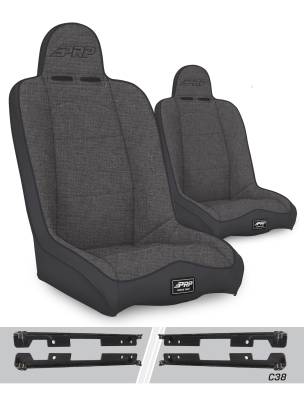 PRP - PRP A140110-C38-54 Daily Driver High Back Seats Kit for Wrangler JK/JKU Pair