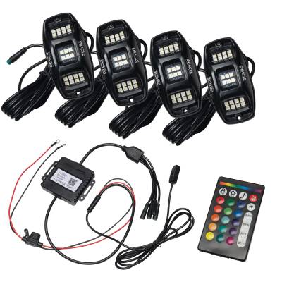 Oracle Lighting - Oracle 5895-339 ColorSHIFT RGB+W Underbody Wheel Well Rock Light Kit 4 PCS